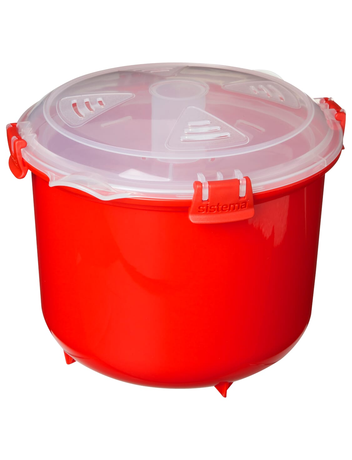Red/Clear 2.6 L Sistema Microwave Rice Cooker 