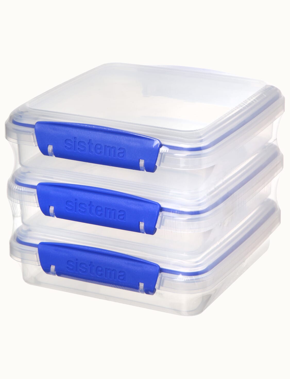 Sistema Klip It Lunch Plus with Sandwich Plastic Food Storage Containers,  Set of 2