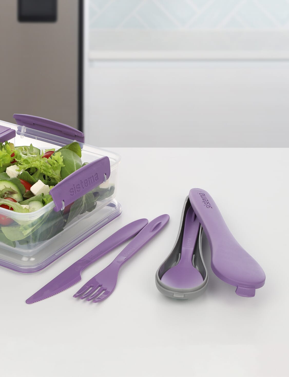 Cutlery Set TO GO™-Misty Purple