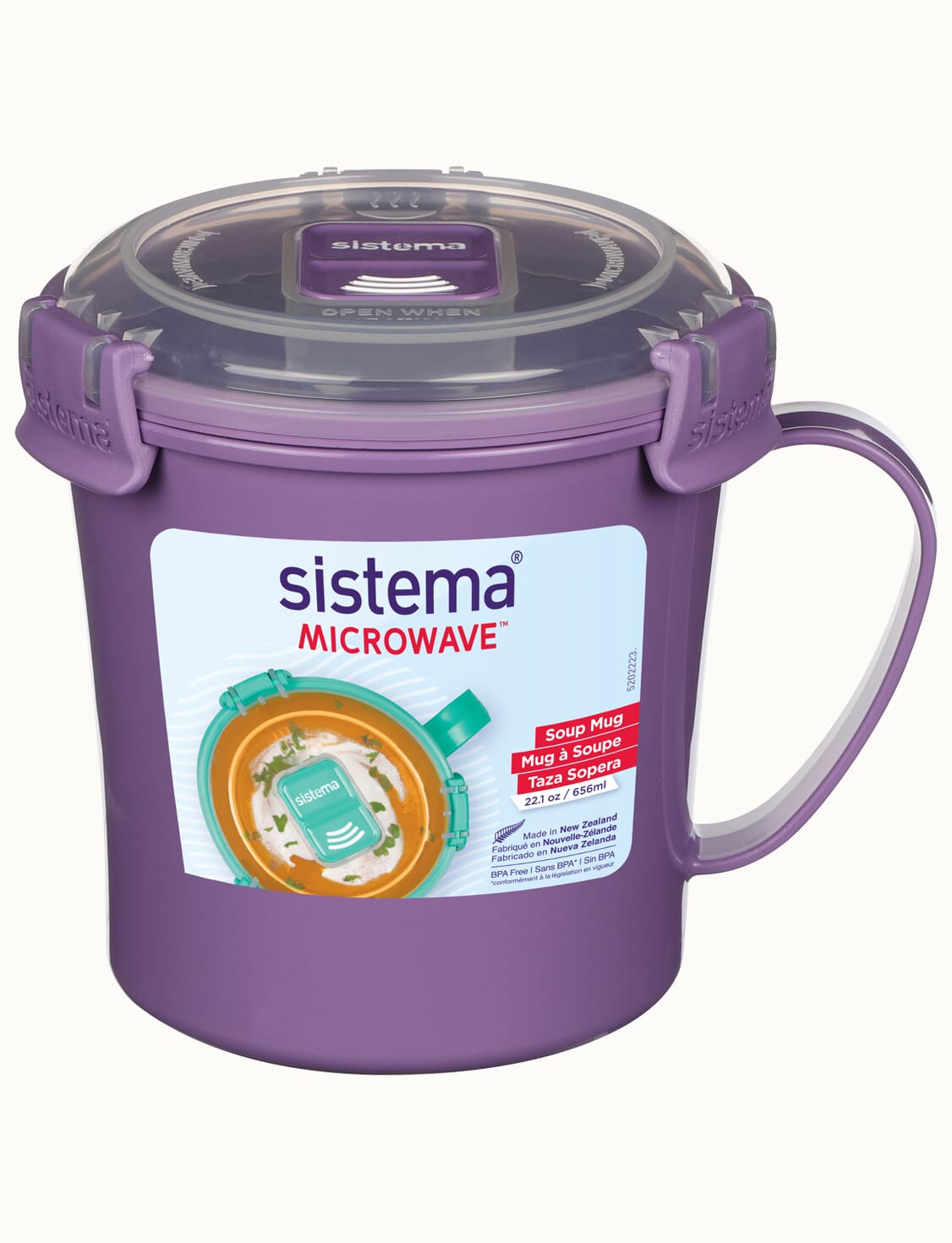 656ml Medium Soup Mug Colour-Misty Purple
