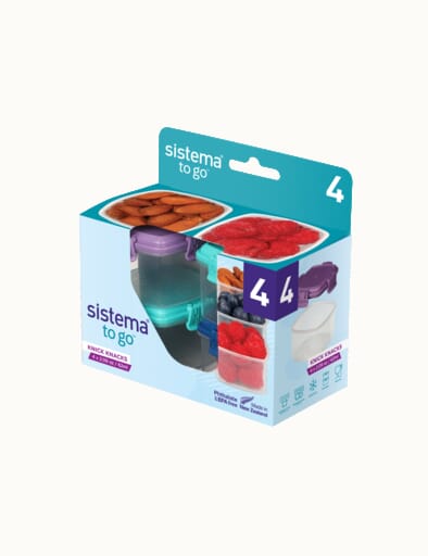 Contenants à vinaigrette Sistema collection To Go, choix de couleurs, 35 mL  (1,18 oz), paq. 4