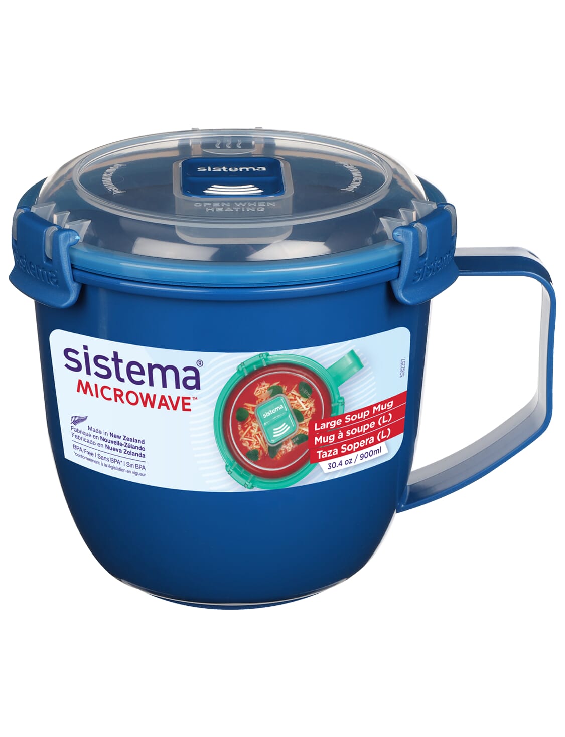 Sistema 21141 Large Soup Mug to Go-900 ml Assorted Colours 