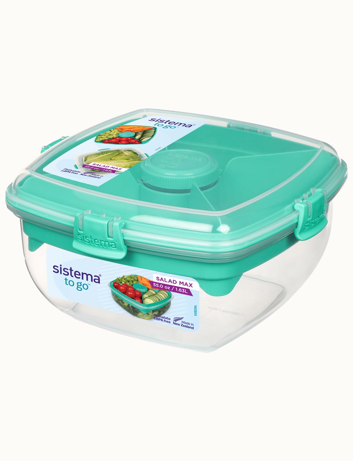 Salad Lunch Container 2L Large Capacity BPA Free Salad Lunch Box