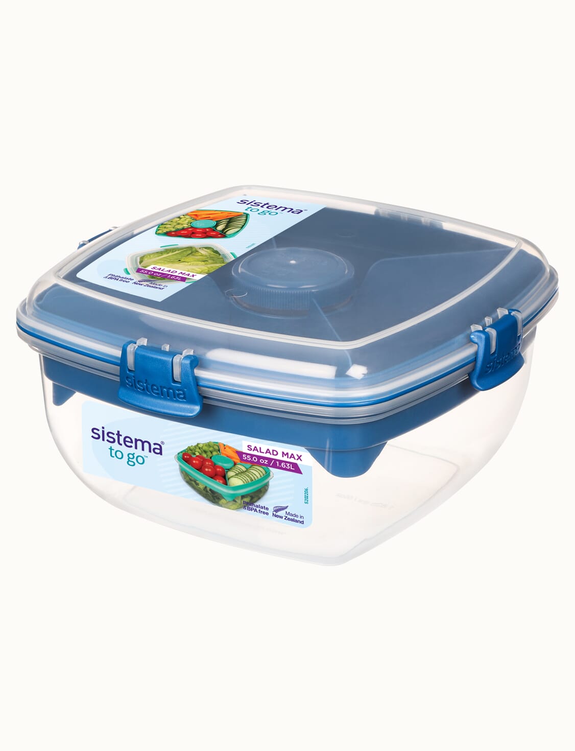 Sistema To Go 37.1 oz Assorted Salad Container