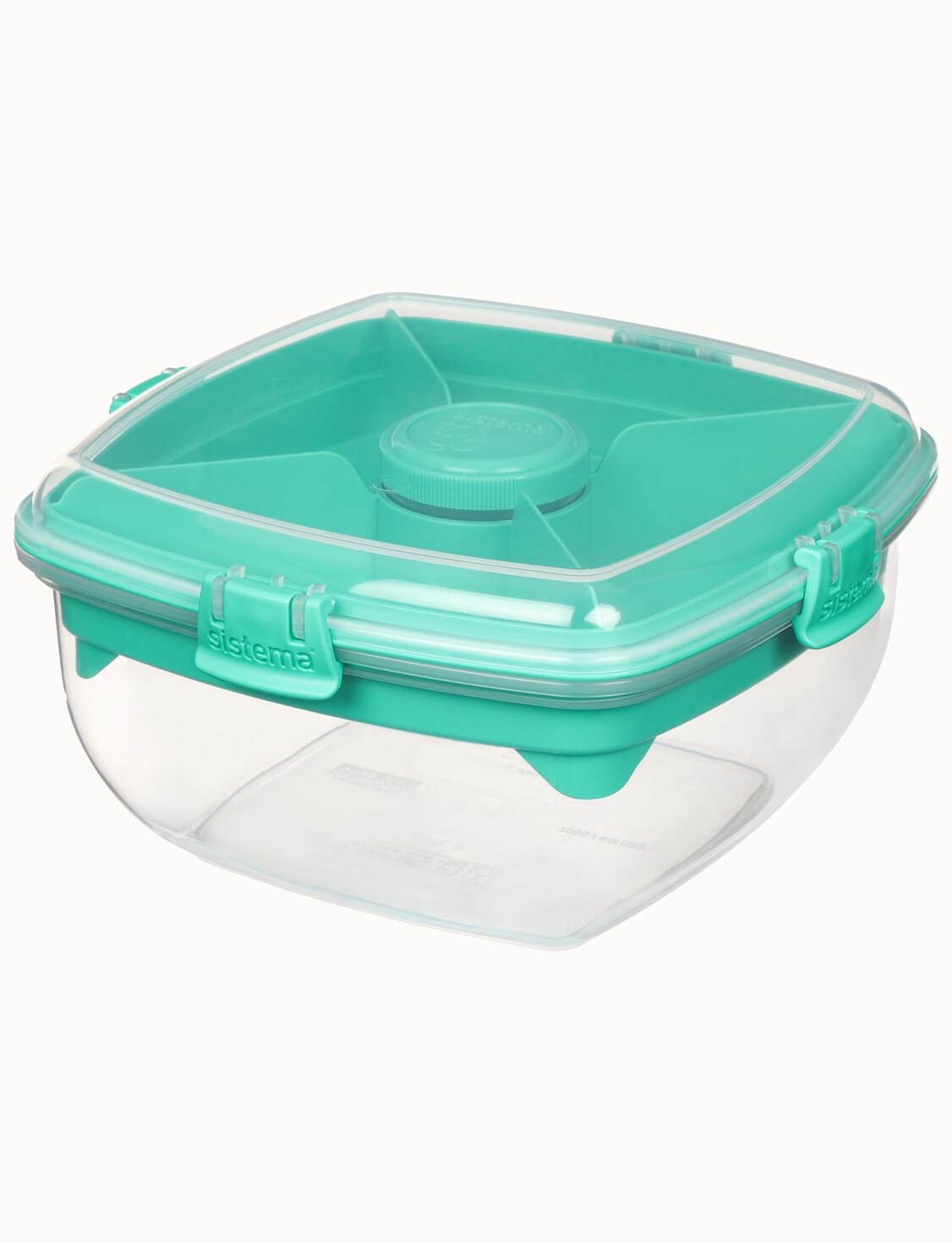 Tupperware Sandwich Keeper Hinged Lunch Box Semi-Translucent Green