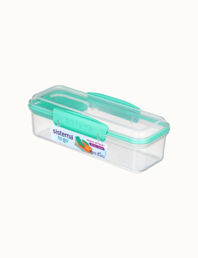  Sistema To Go Collection Mini Bites Small Food Storage  Containers, 4.39 oz./130 mL, Pink/Green/Blue, 3 Count, Multicolor: Home &  Kitchen