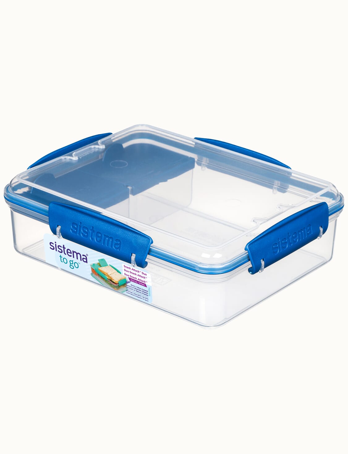 975ml Snack Attack™ Duo TO GO™-Ocean Blue