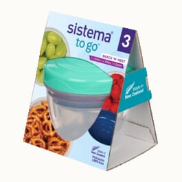 Sistema Plastics - Busy day ahead? Our Mini Bites TO GO™ are great for  taking snacks on the run. What's your favourite snack when you're short on  time?