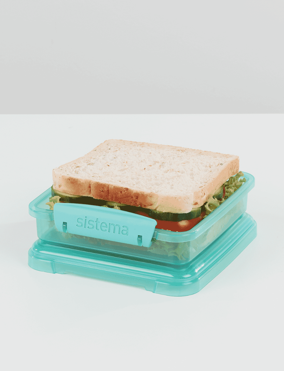450ml Sandwich Box-Teal Stone