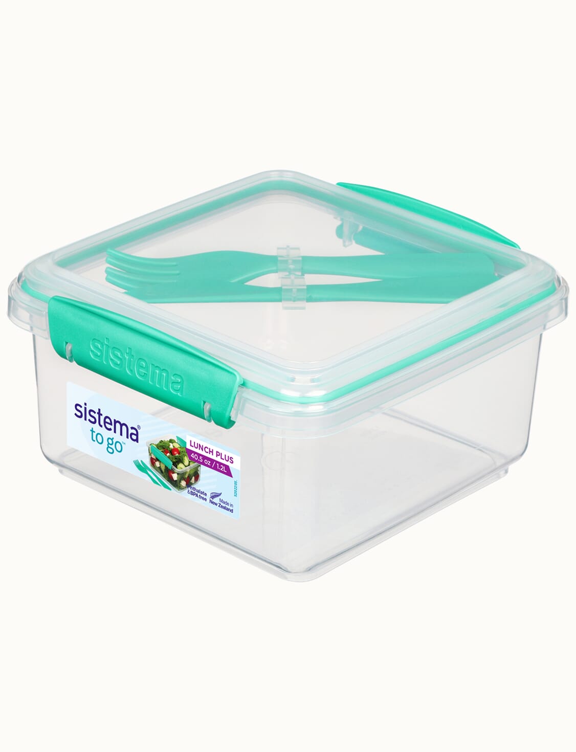 1.2L Lunch Plus TO GO™ with Cutlery-Minty Teal