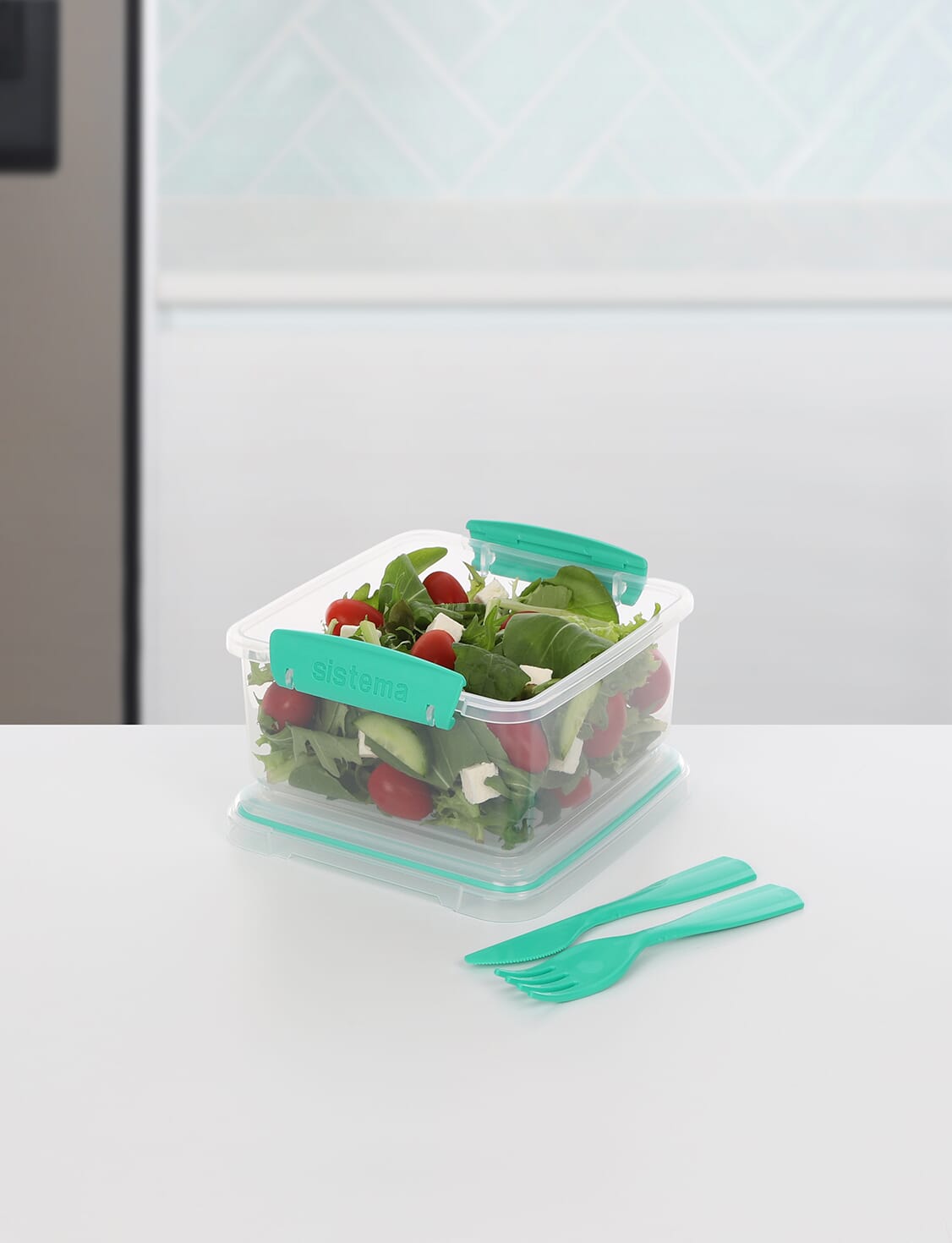 1.2L Lunch Plus TO GO™ with Cutlery-Minty Teal