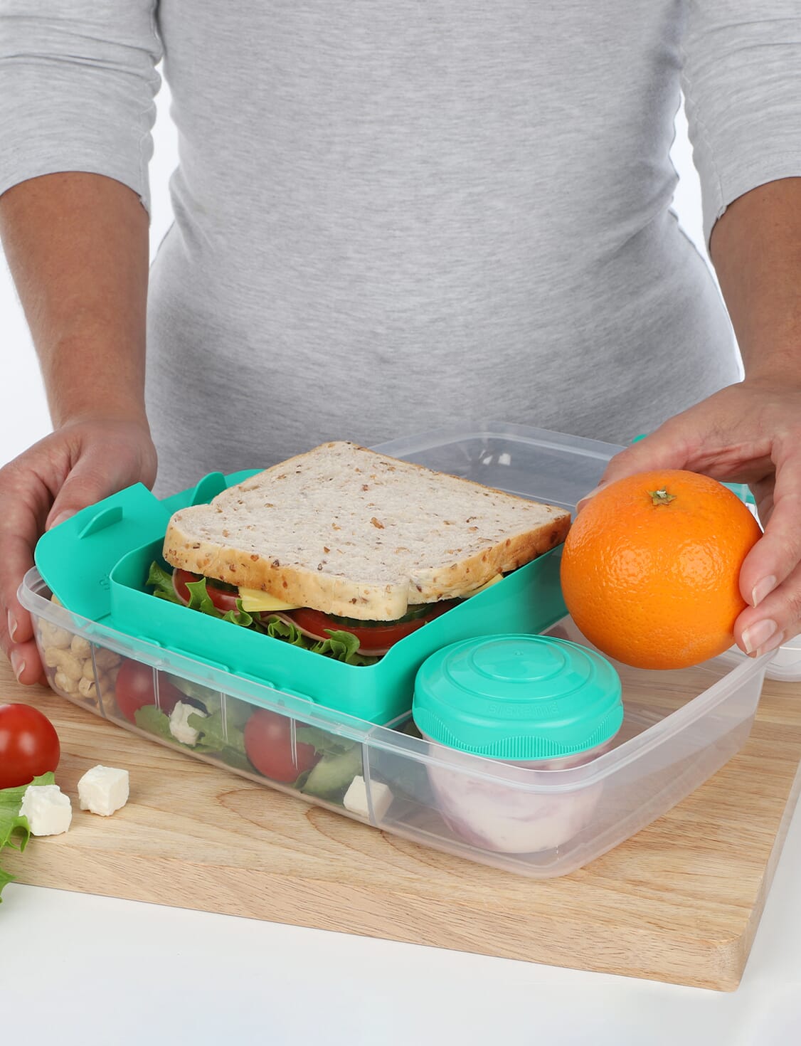 Sistema To Go 37.1 oz Assorted Salad Container 2135653