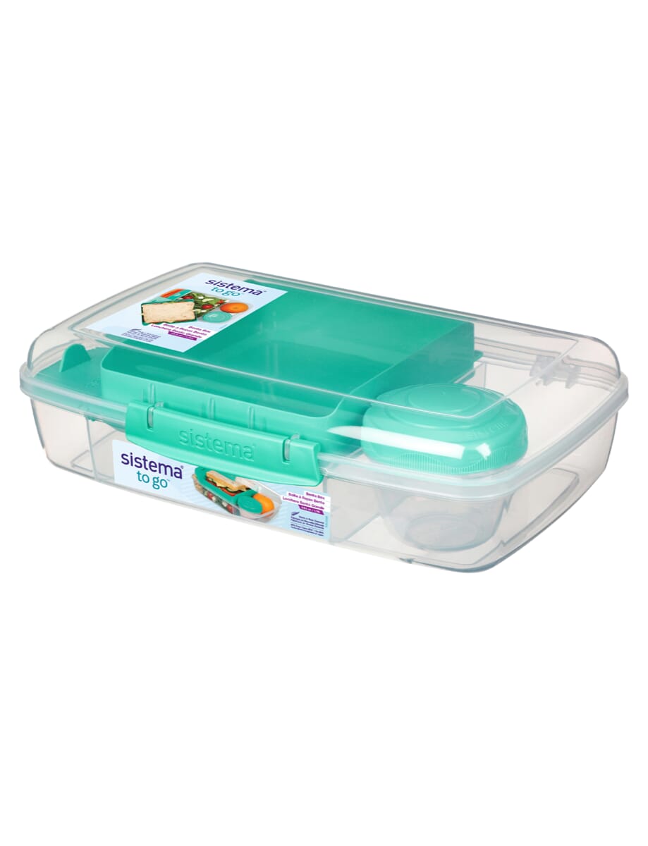 6.9 Sistema To Go Collection Bento Box Plastic Lunch and Food Storage Container 