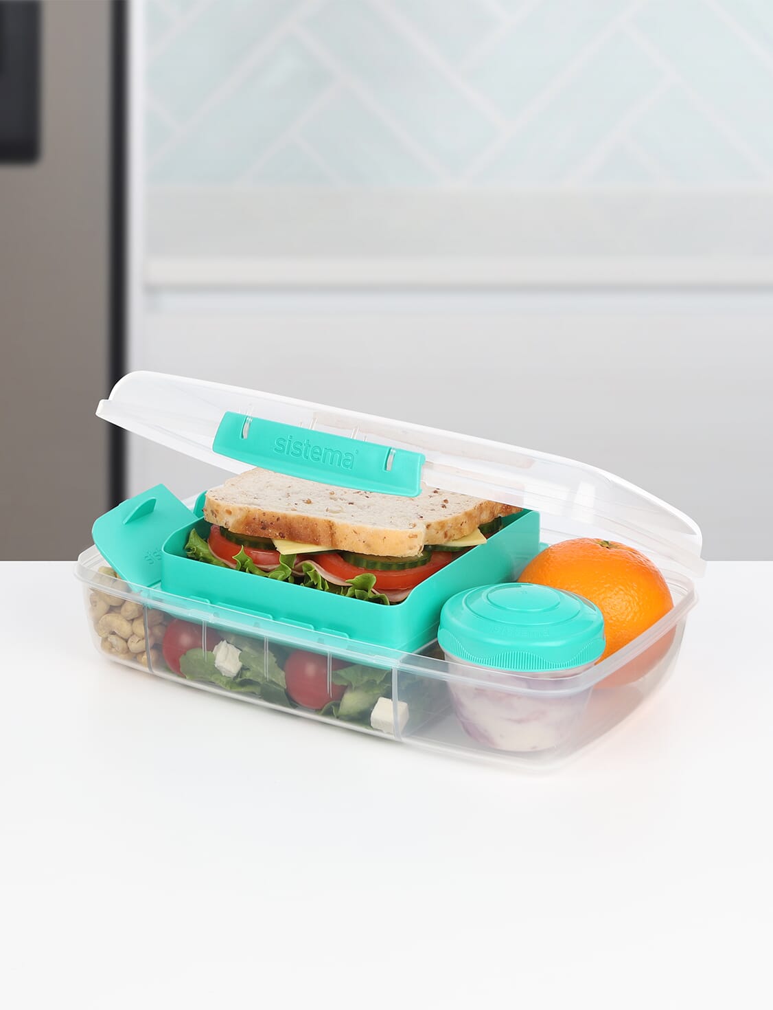 Sistema Klip It To-Go Rectangle Bento-Style Lunch Box