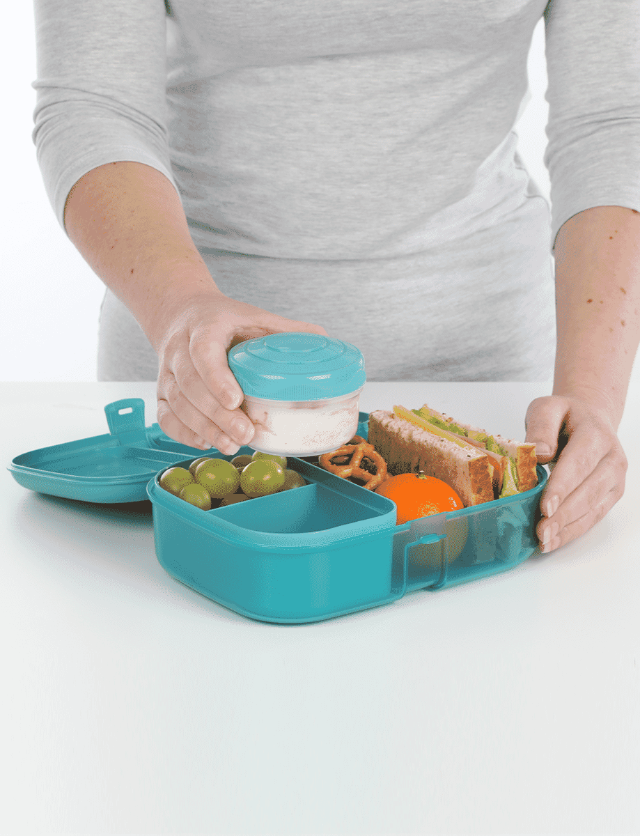 1.1L Ribbon™ Lunch with Mini Bite™-Teal Stone