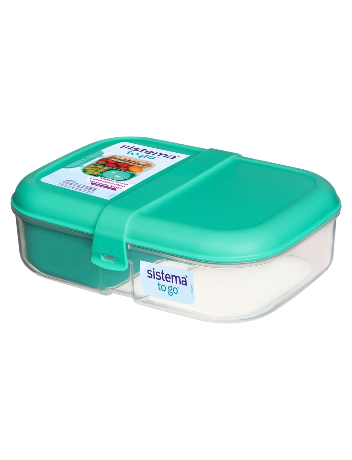 Lunchbox with Handle Lunch Box Cling Pot sandwichbox Bread Tin 1,6 Litre 