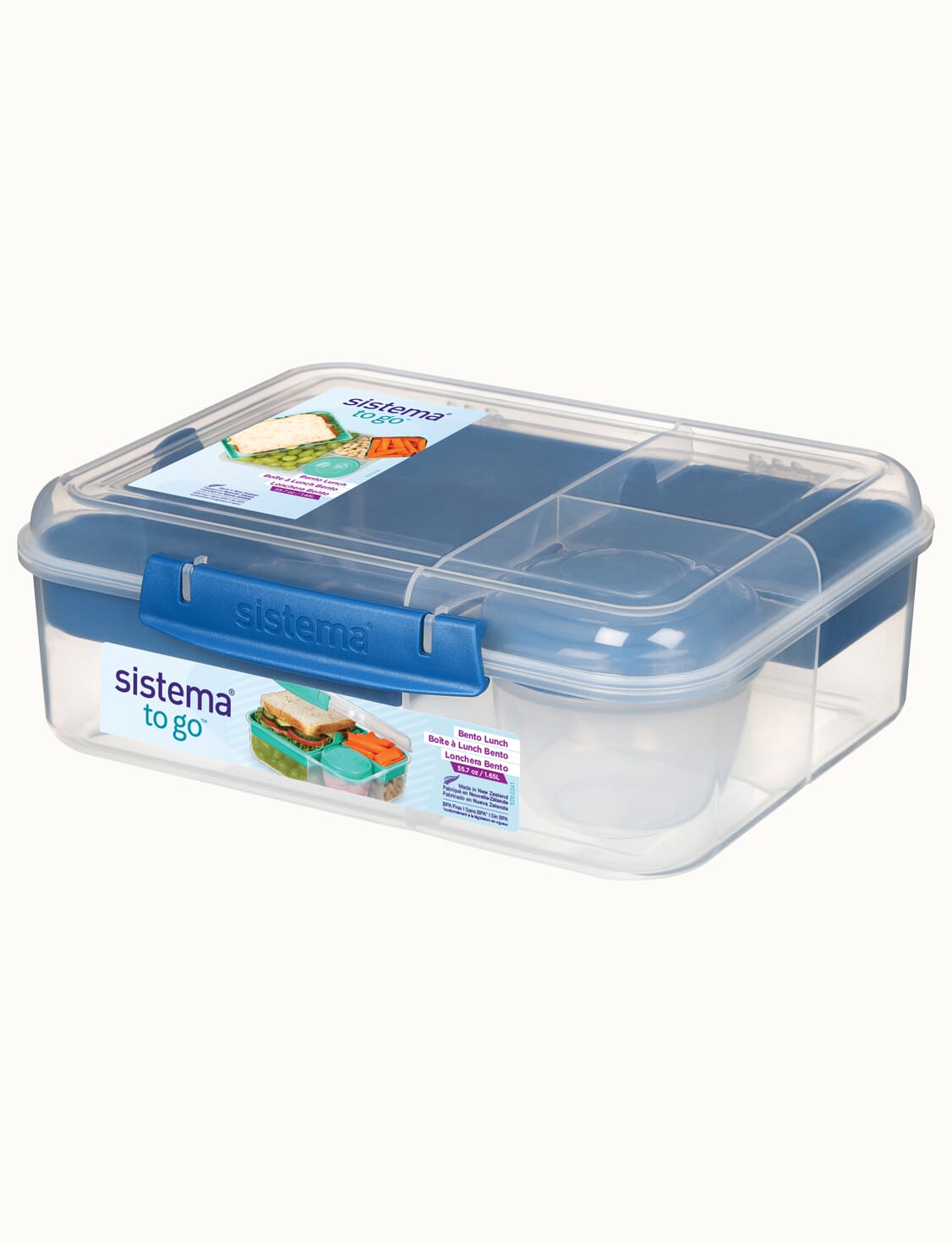 1.65L Bento Lunch TO GO™ with Yogurt Pot-Ocean Blue