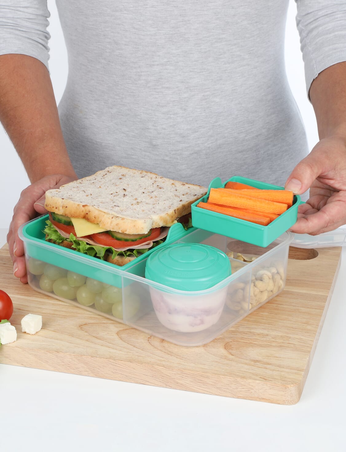 Sistema to go Stackable Round Lunch Box, 32.6 oz - Pay Less Super