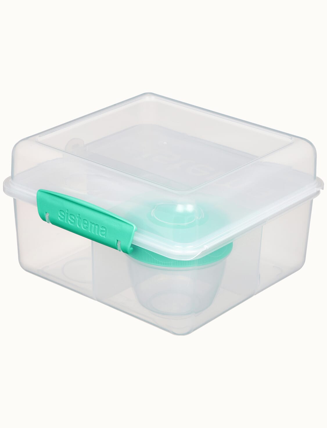 2L Lunch Cube Max TO GO™ with Yogurt Pot-Minty Teal
