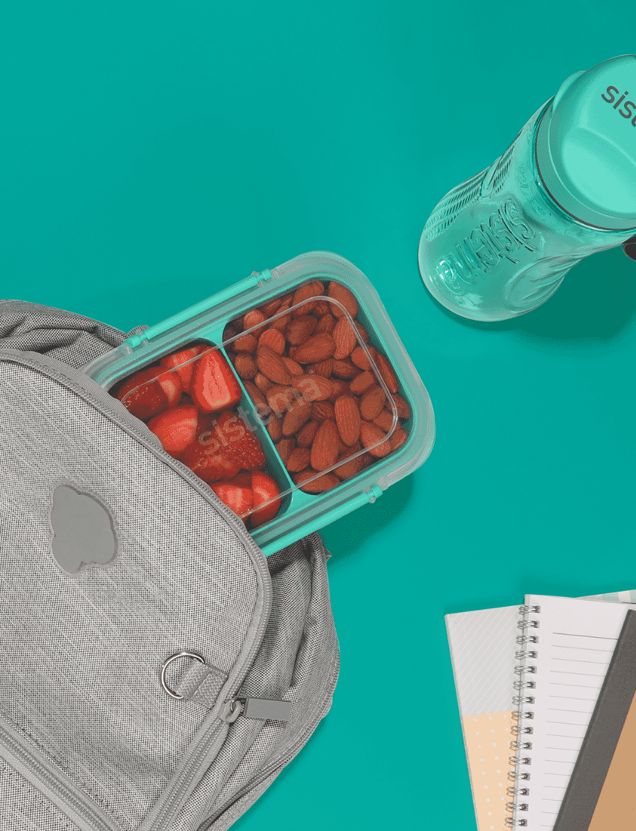 1L Rectangle Stax™ TO GO™-Minty Teal