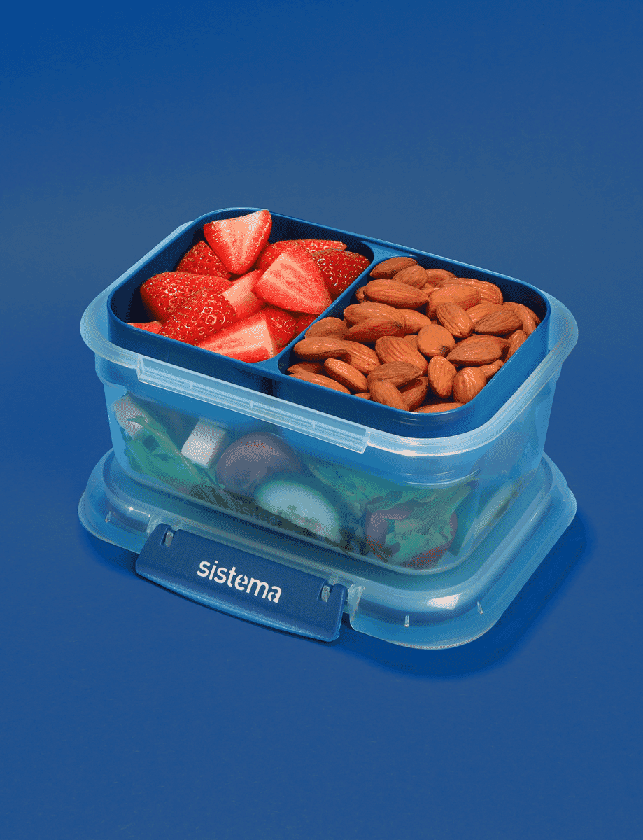 1L Rectangle Stax™ TO GO™-Ocean Blue