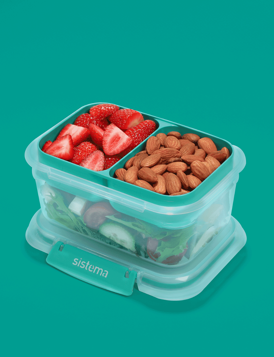 1L Rectangle Stax™ TO GO™-Minty Teal