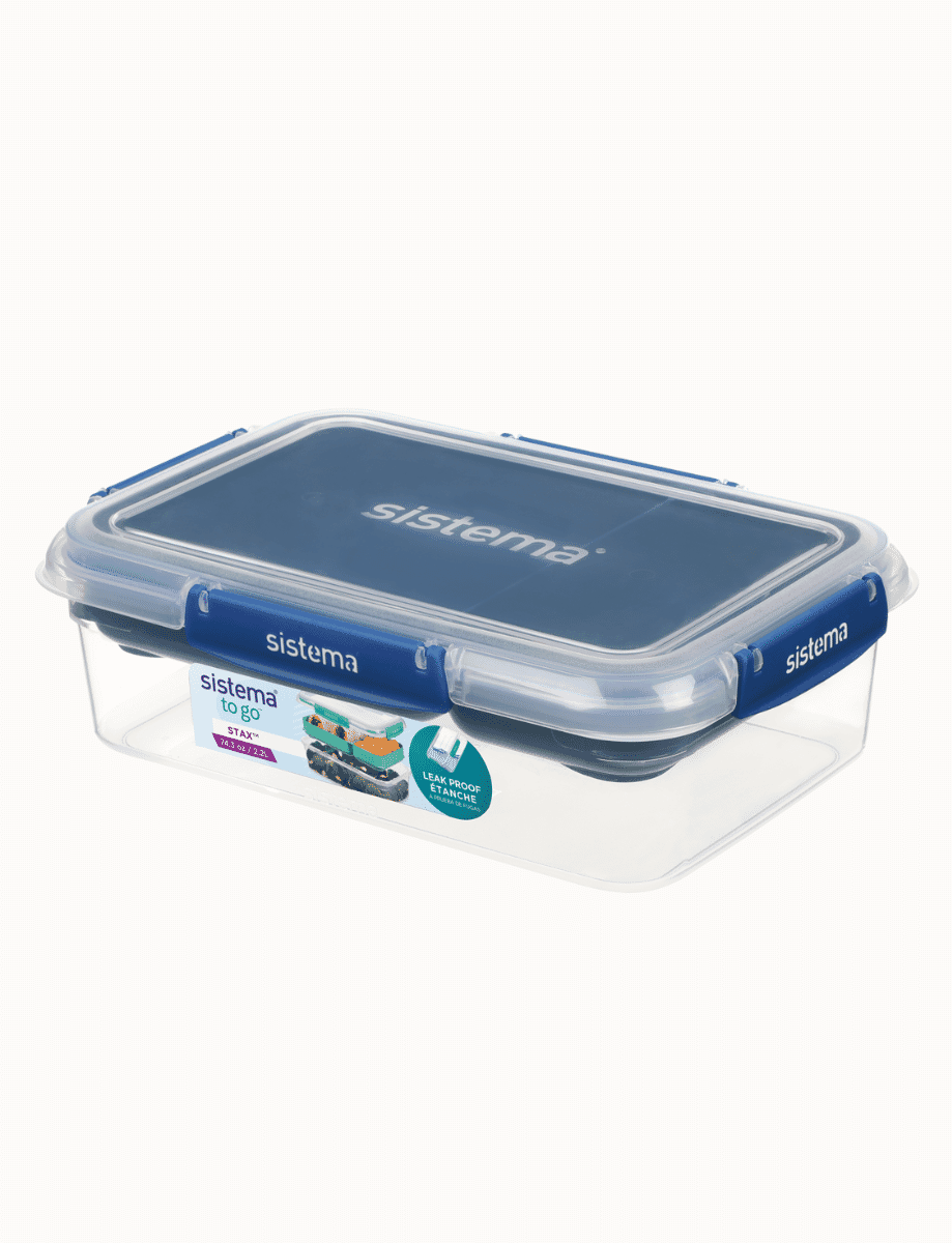 2.2L Rectangle Stax™ TO GO™-Ocean Blue