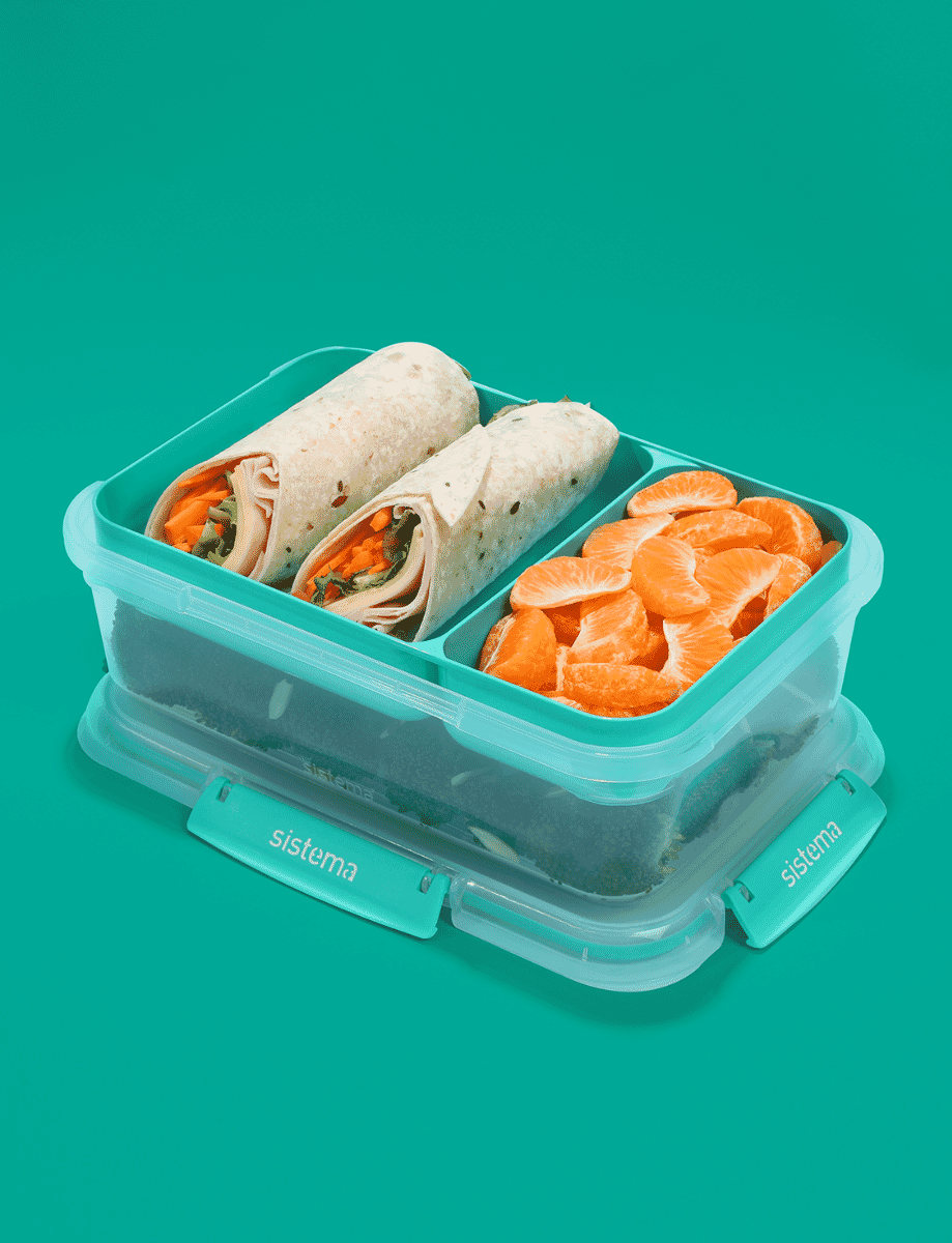 2.2L Rectangle Stax™ TO GO™-Minty Teal