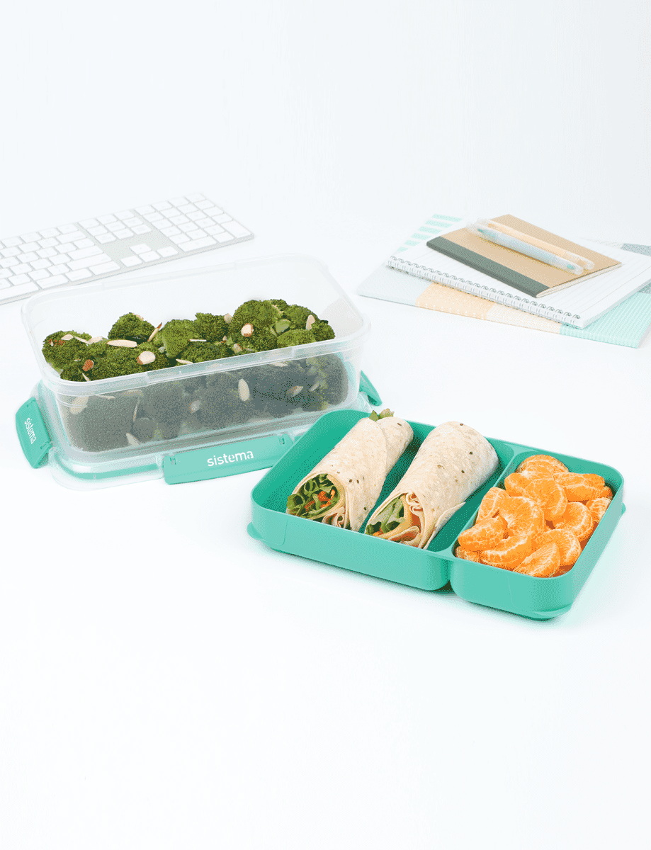 2.2L Rectangle Stax™ TO GO™-Minty Teal