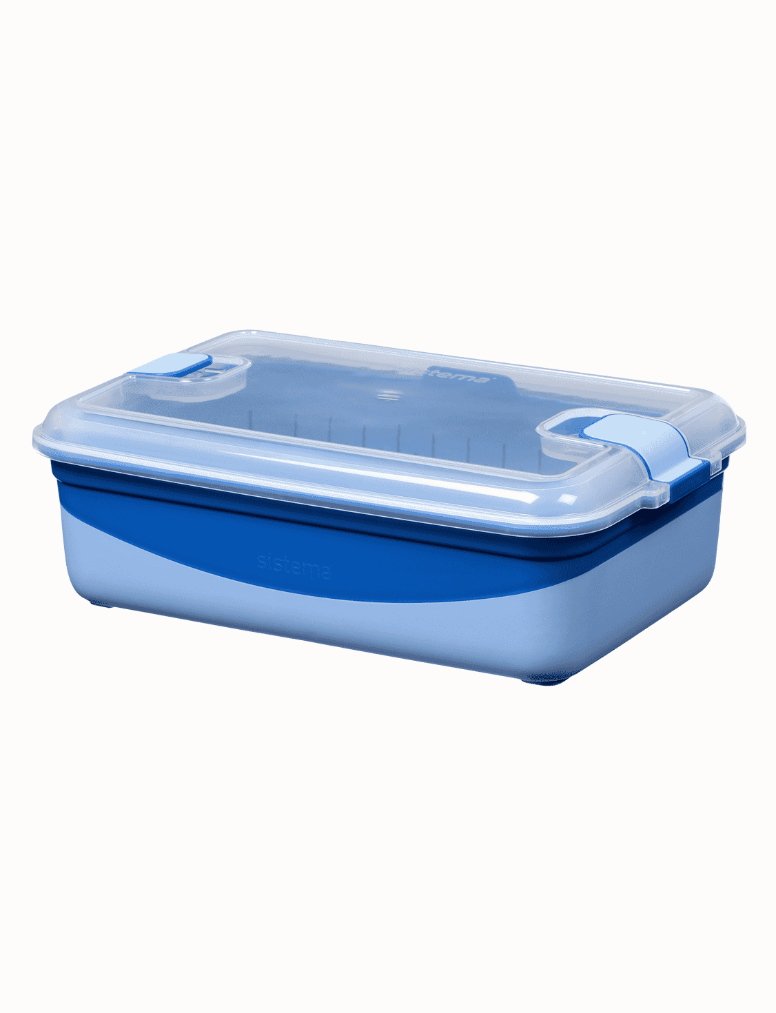 2.45 L Rectangle Steamer Container -Lazuli Blue