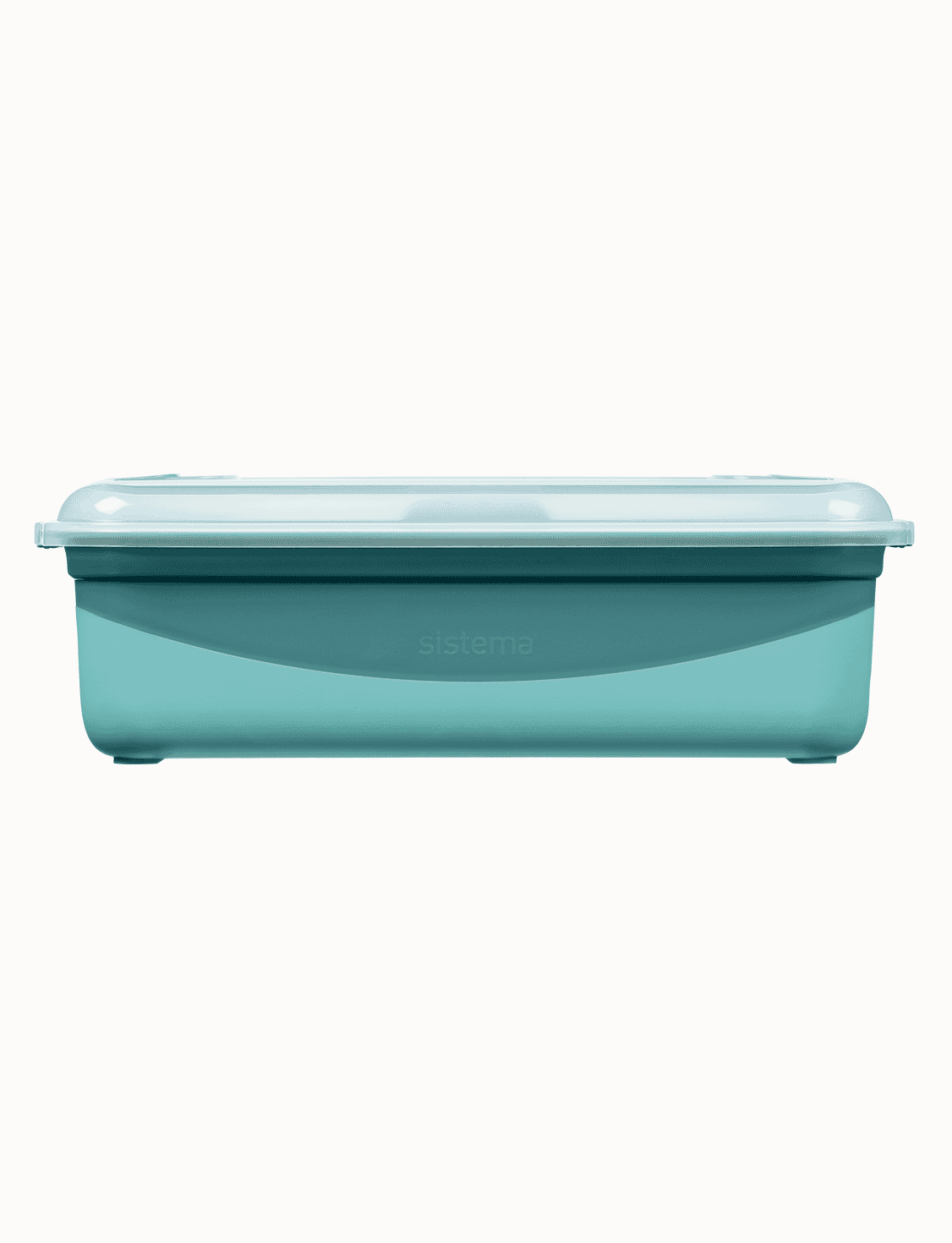 2.45 L Rectangle Steamer Container -Reef Green