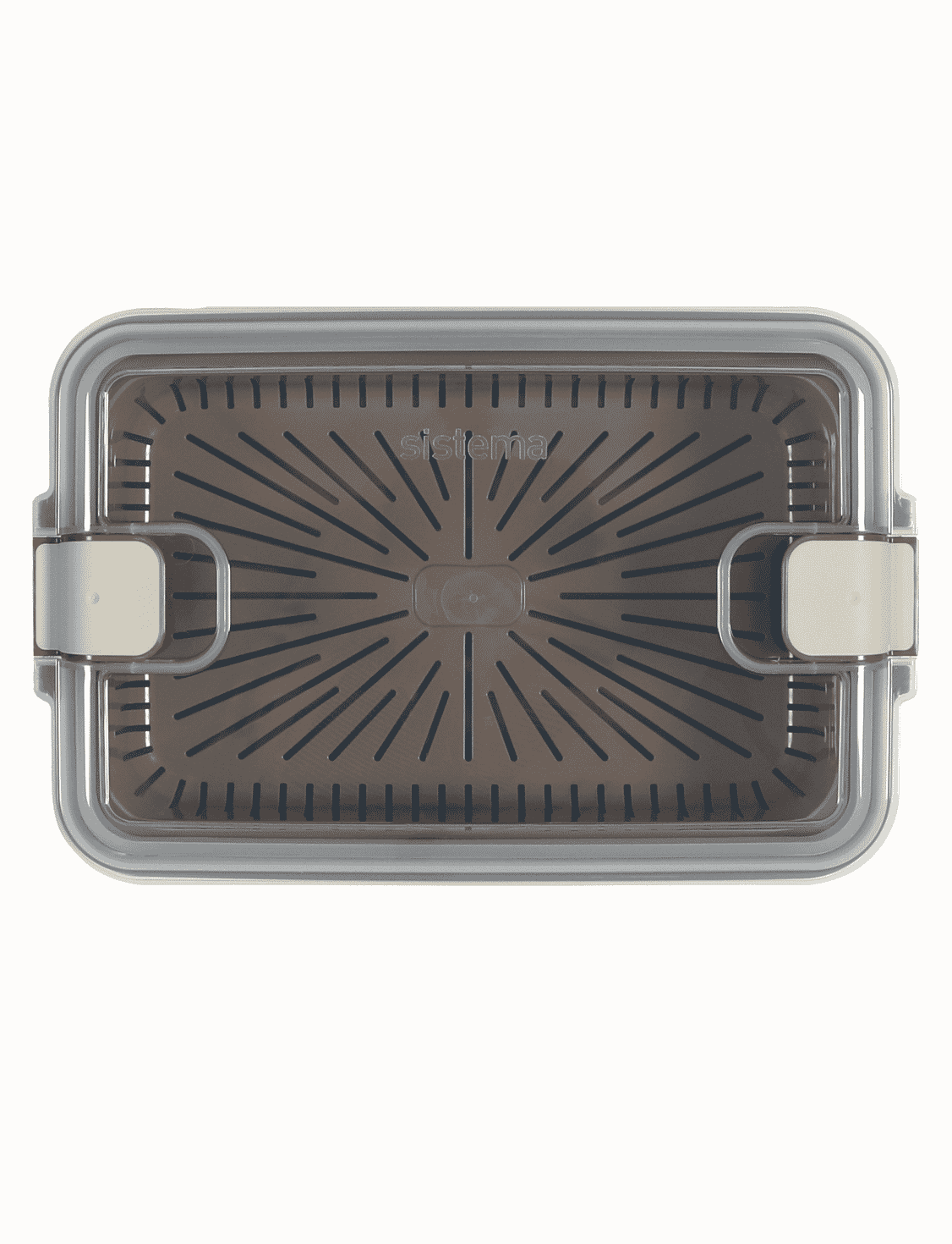 2.45 L Rectangle Steamer Container -Latte