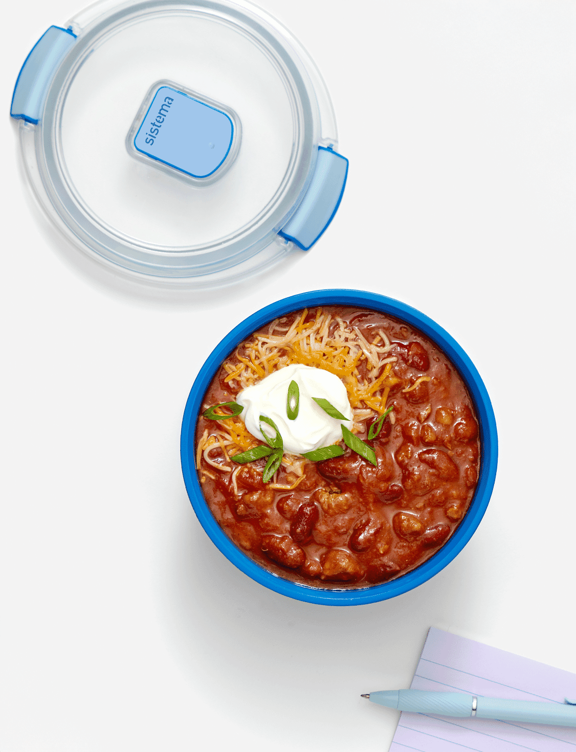 900 mL Round Container-Lazuli Blue