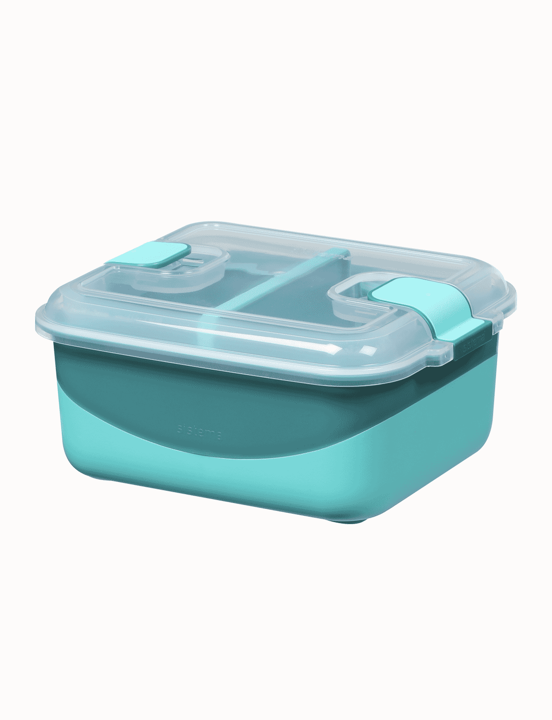 1.35 L Rectangle Container With Divider -Reef Green