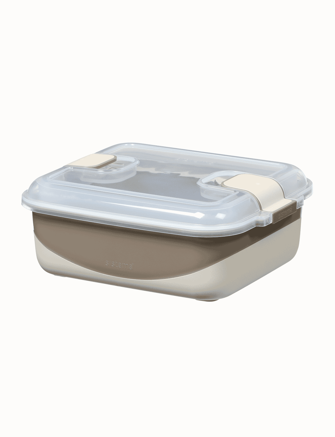 1 L Rectangle Container-Latte