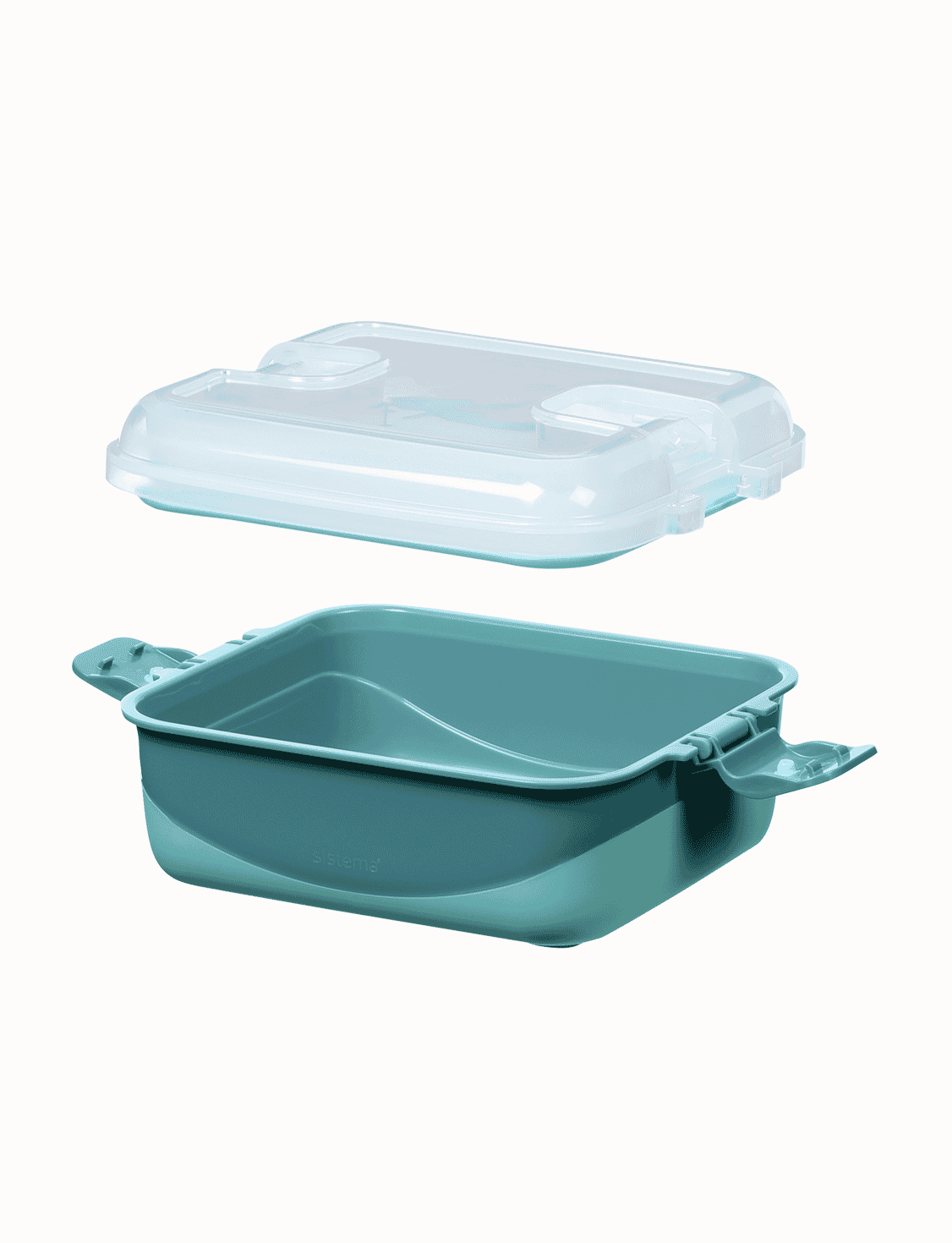 1 L Rectangle Container-Reef Green