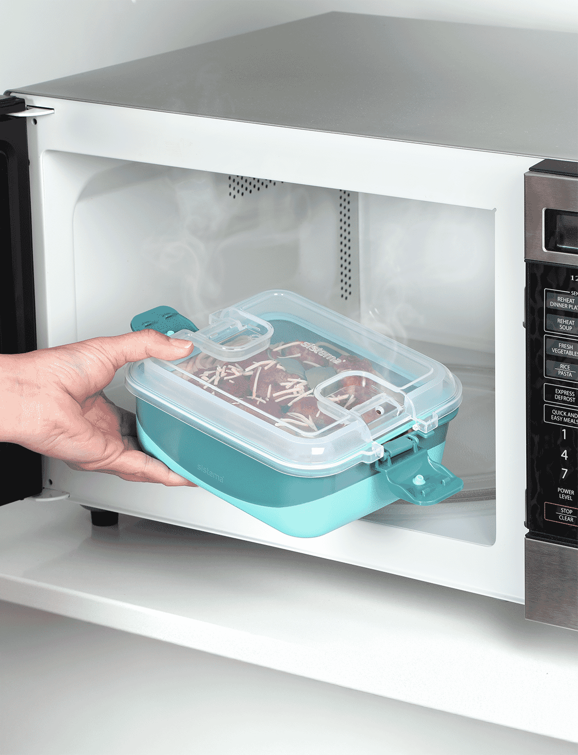 1 L Rectangle Container-Reef Green