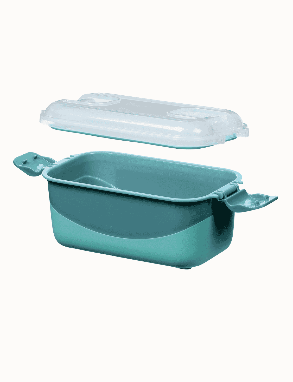 890 mL Rectangle Container-Reef Green