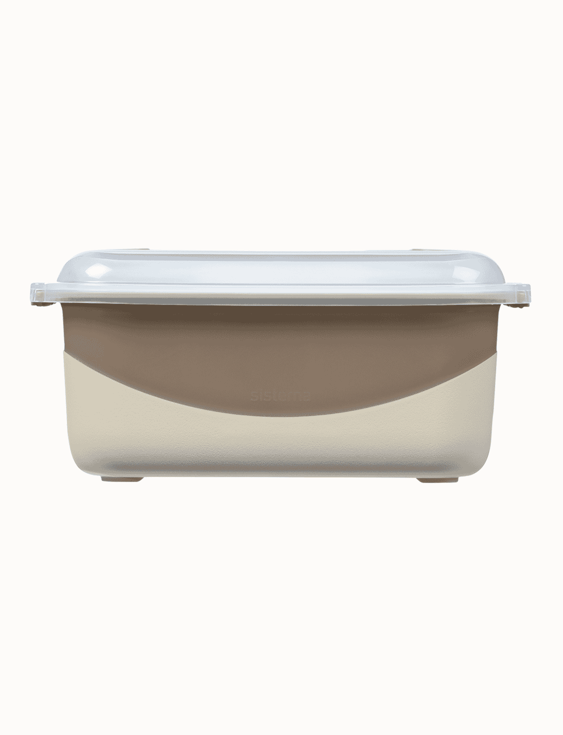 890 mL Rectangle Container-Latte