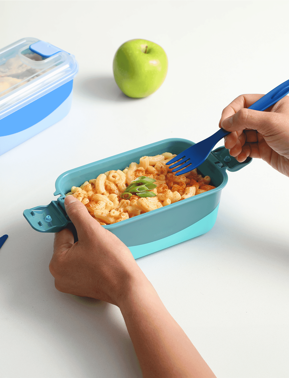 890 mL Rectangle Container-Reef Green