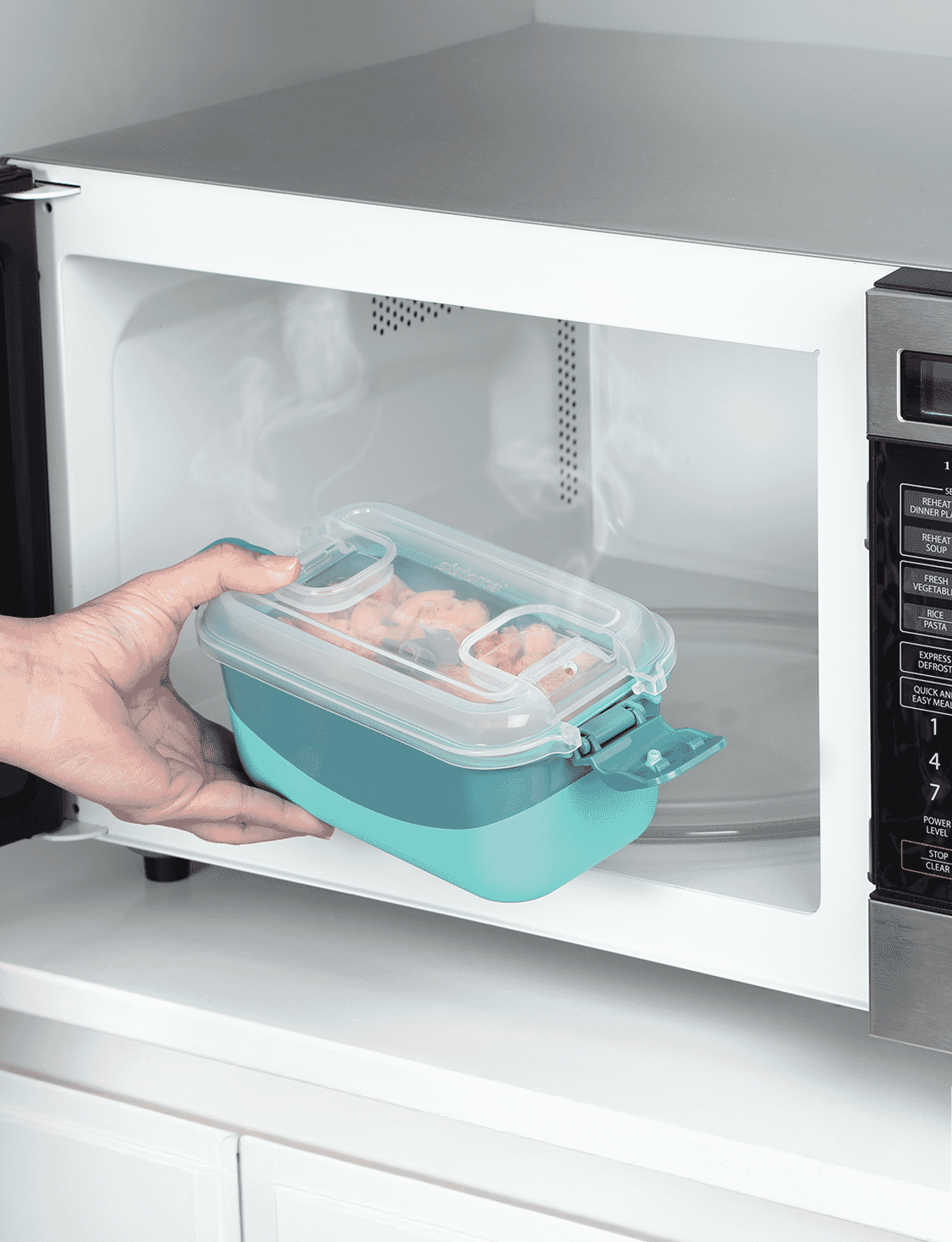 890 mL Rectangle Container-Reef Green