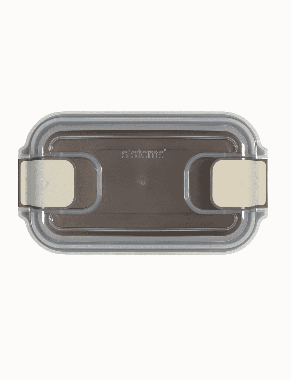 890 mL Rectangle Container-Latte