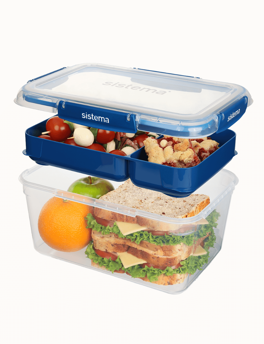 3.35L Rectangle Stax™ TO GO™-Ocean Blue