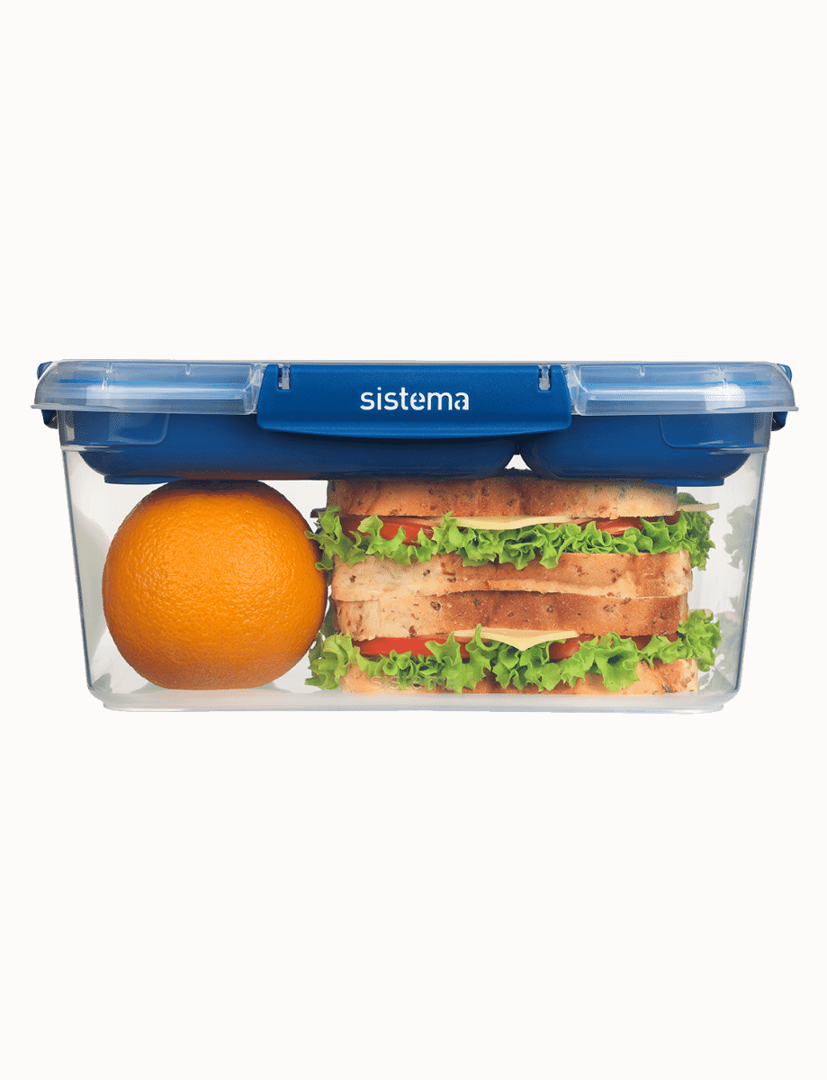 3.35L Rectangle Stax™ TO GO™-Ocean Blue