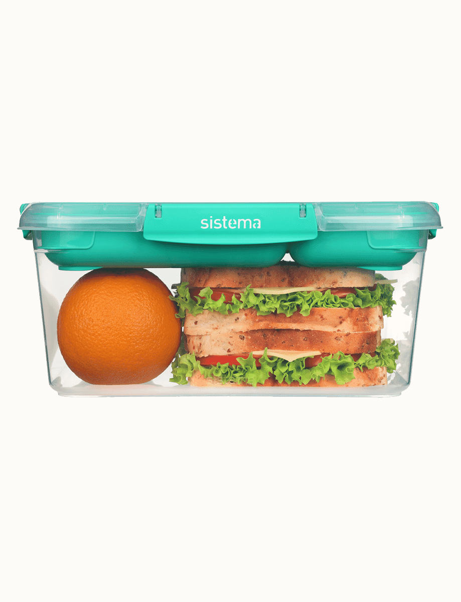 3.35L Rectangle Stax™ TO GO™-Minty Teal