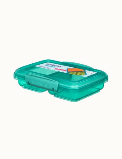 Lunch Box with Lids for Men Hard Shell Leakproof Lunchbox with Folding  Handle Dishwasher-Safe for Refrigerator Blue Large