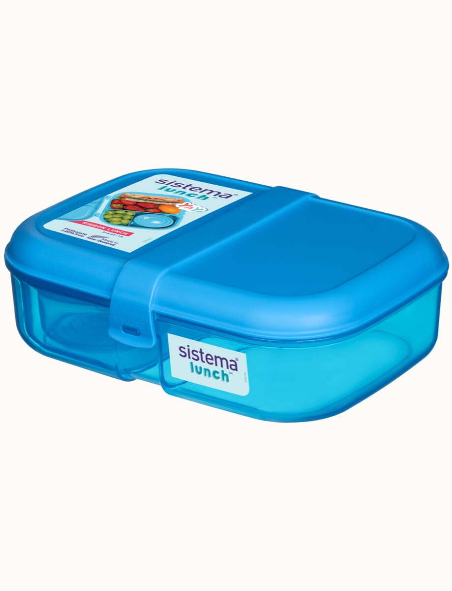 Sistema, Bento Lunch to Go Lunchbox, Multi Compartment, Blue 