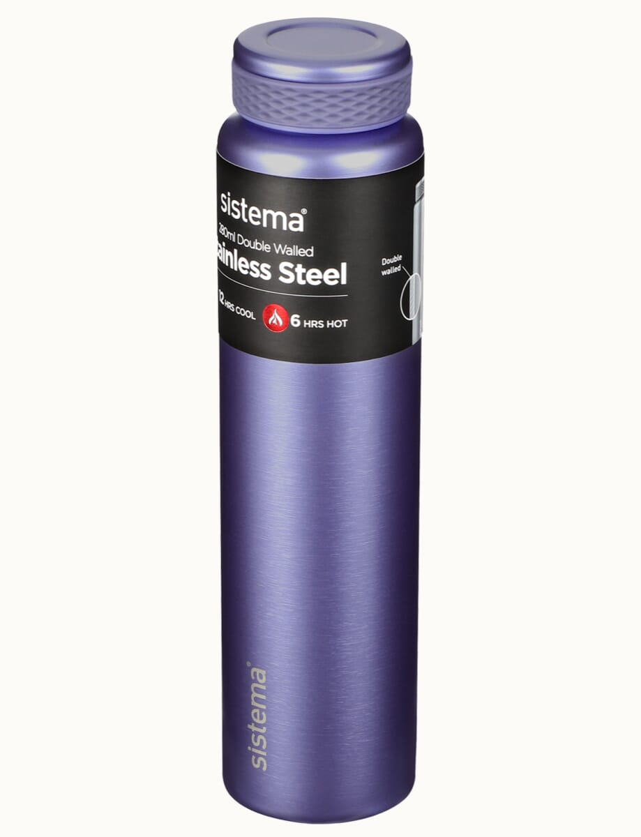 280ml Stainless Steel Bottle-Purple