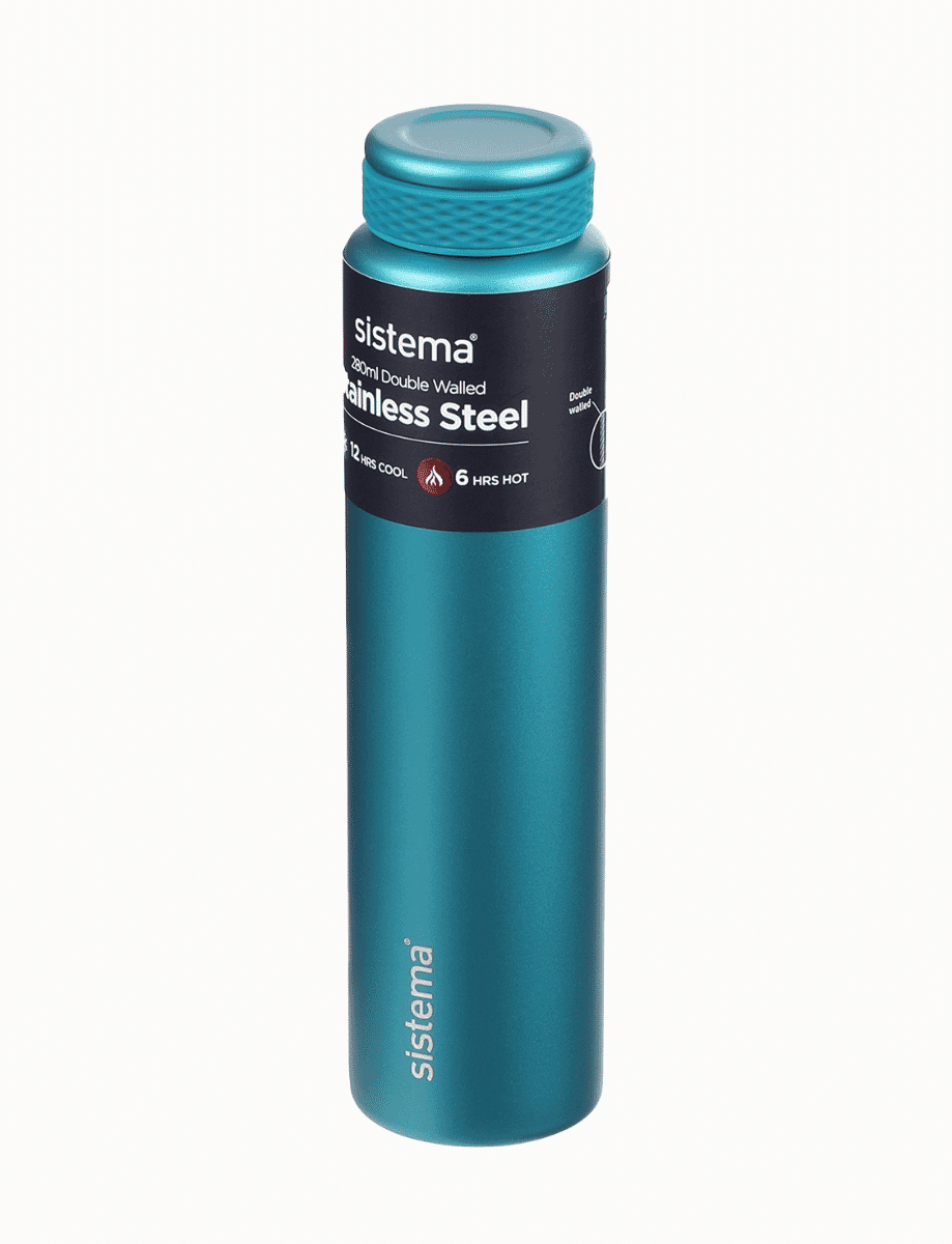 280ml Stainless Steel Bottle-Wild Teal 