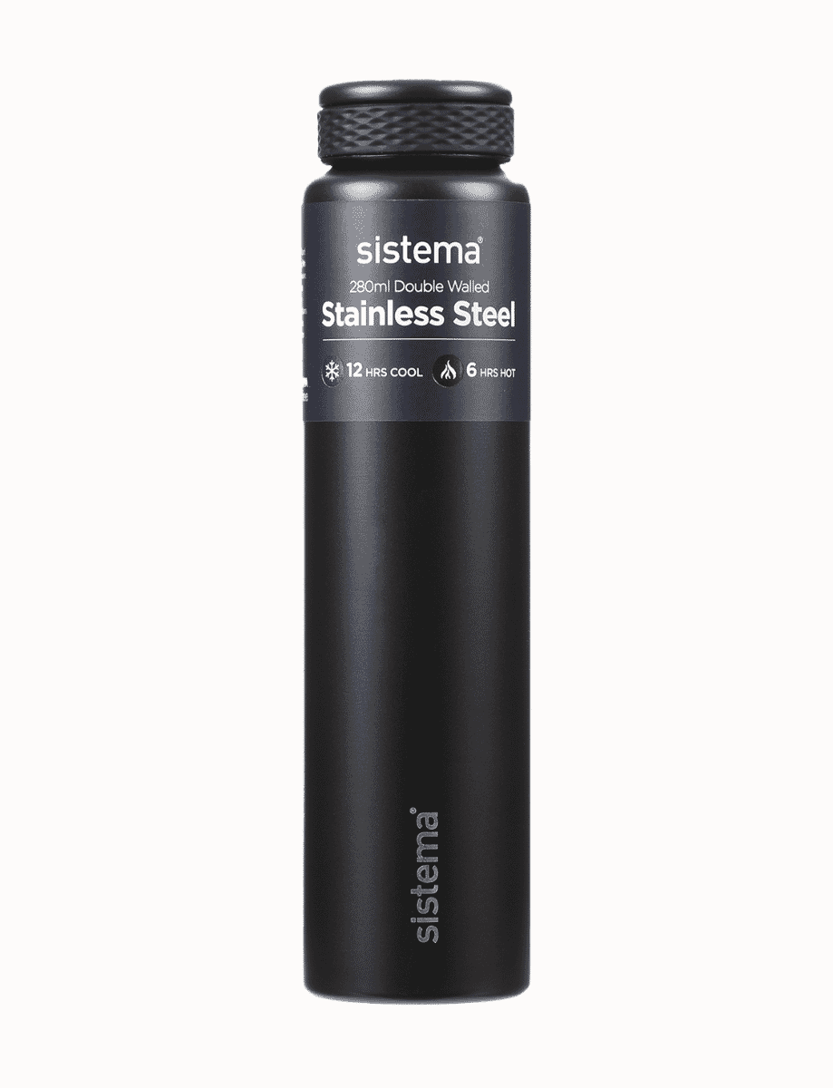 280ml Stainless Steel Bottle-Black